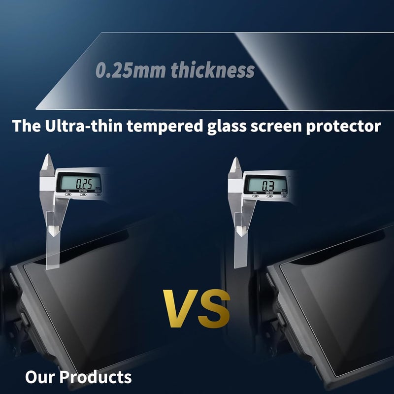 kinokoo Tempered Glass Film for fuji X-T1/X-T2 Crystal Clear Film FUJIFILM XT1 XT2 Screen Protector Bubble-free/Anti-scratch(2 pack) - Image 2